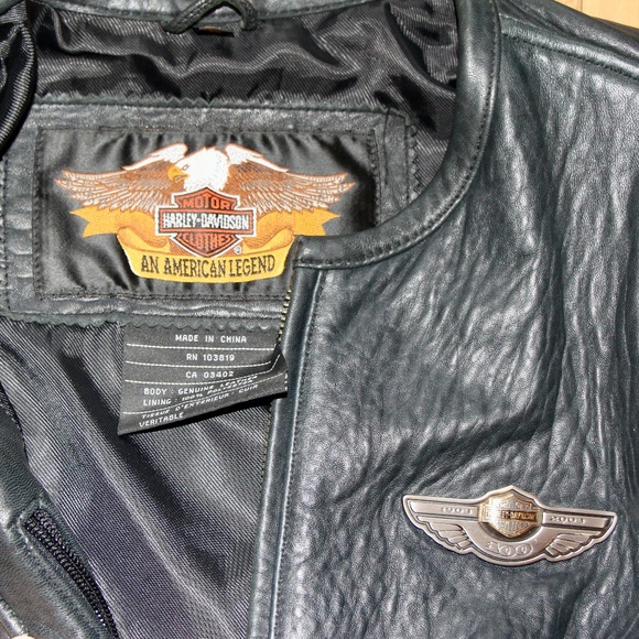 Harley Davidson Leather Jacket (Anniversary) - Picture 3 of 5